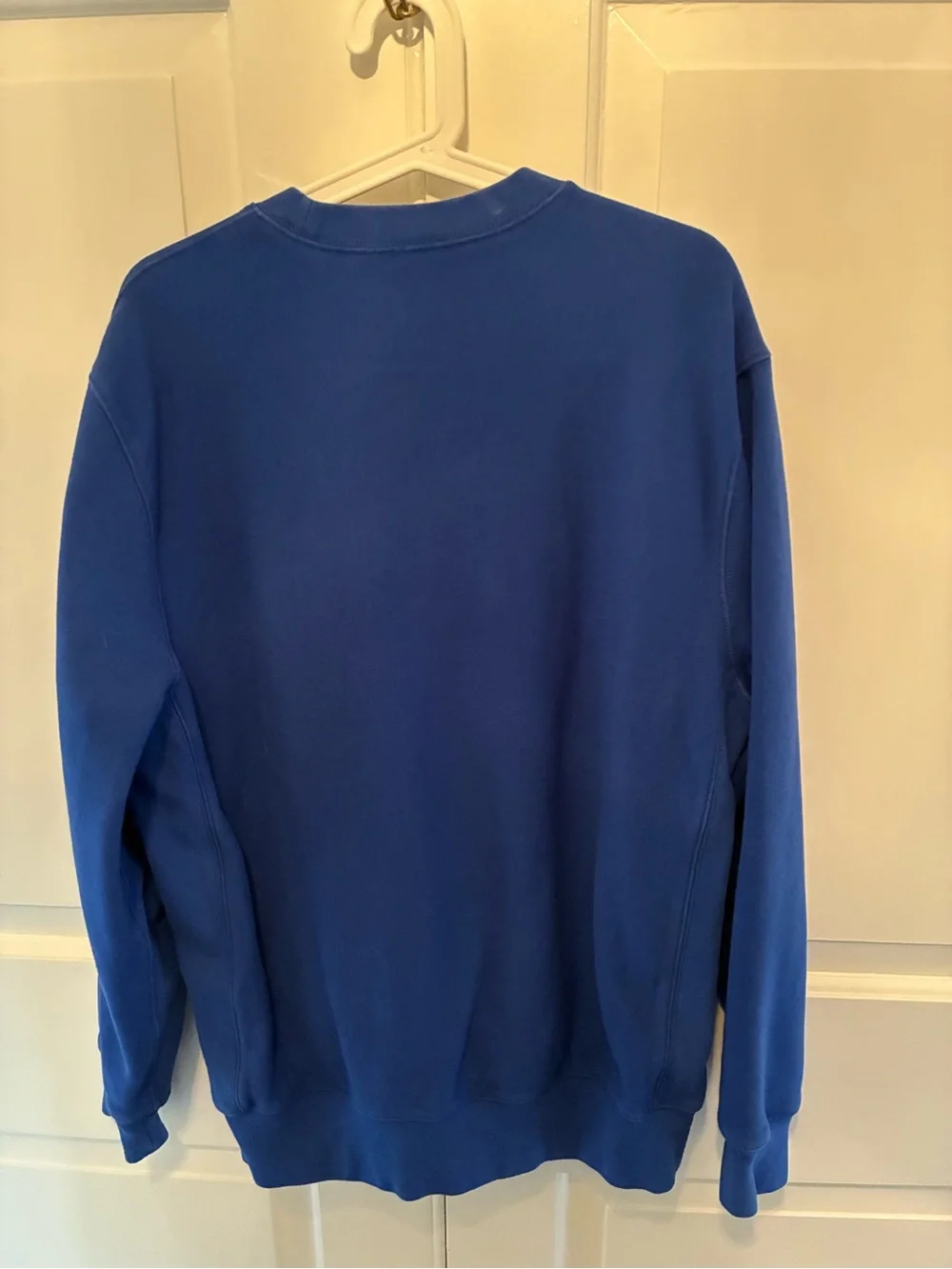 J.Crew Heritage Lake Placid Chain Stitched Crewneck Sweatshirt - Blue. Size L.
